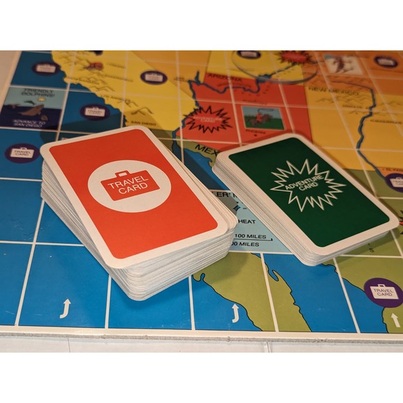 1980 US Traveler Vintage Board Game Learning Education Race Across the USA Rare - Picture 2 of 11